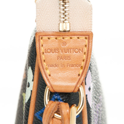 Louis Vuitton Monogram Multicolor Pochette Accessories Black 6 of 8