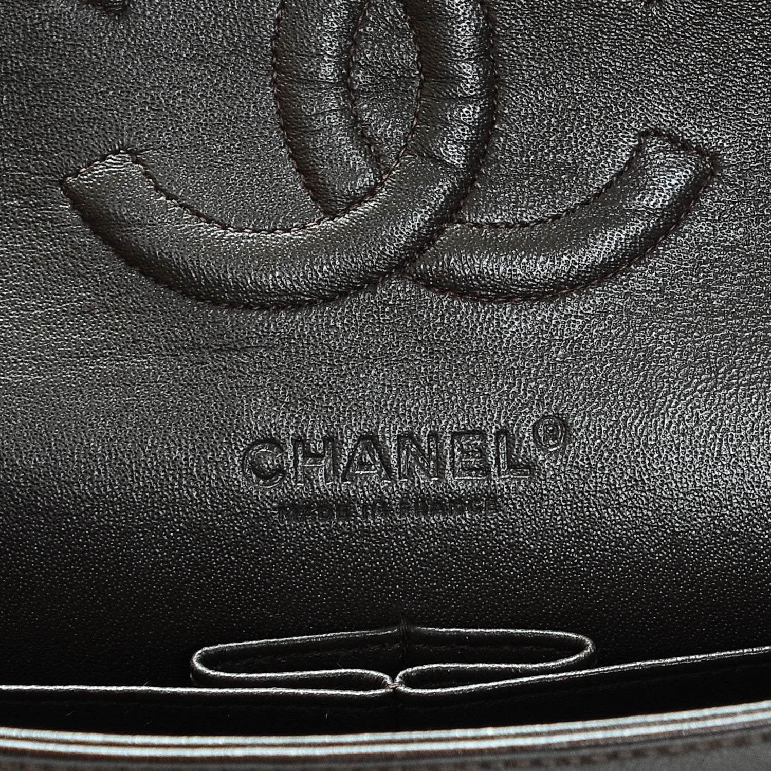 Chanel Tweed Quilted Medium Double Flap White Brown 6 of 7