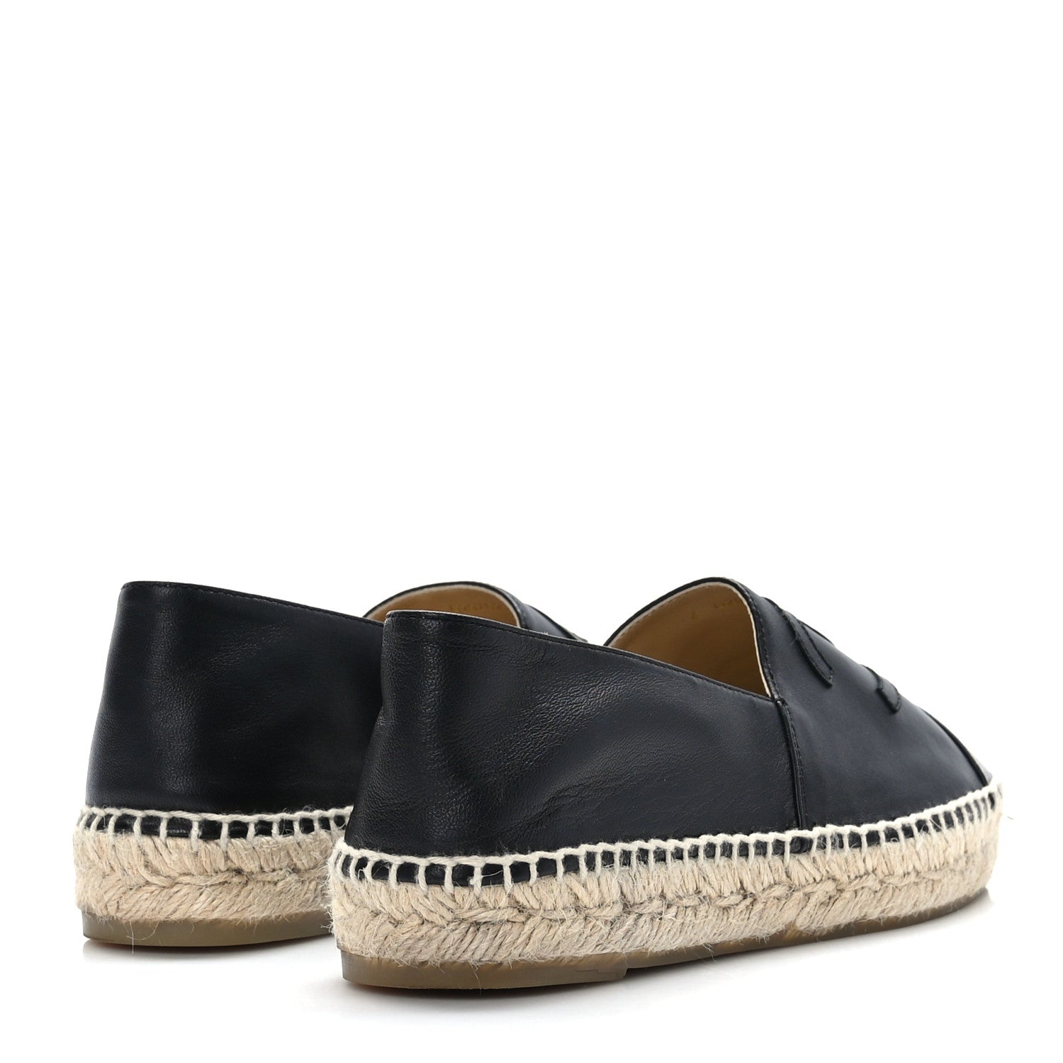 Chanel Lambskin CC Espadrilles 39 Black 4 of 8