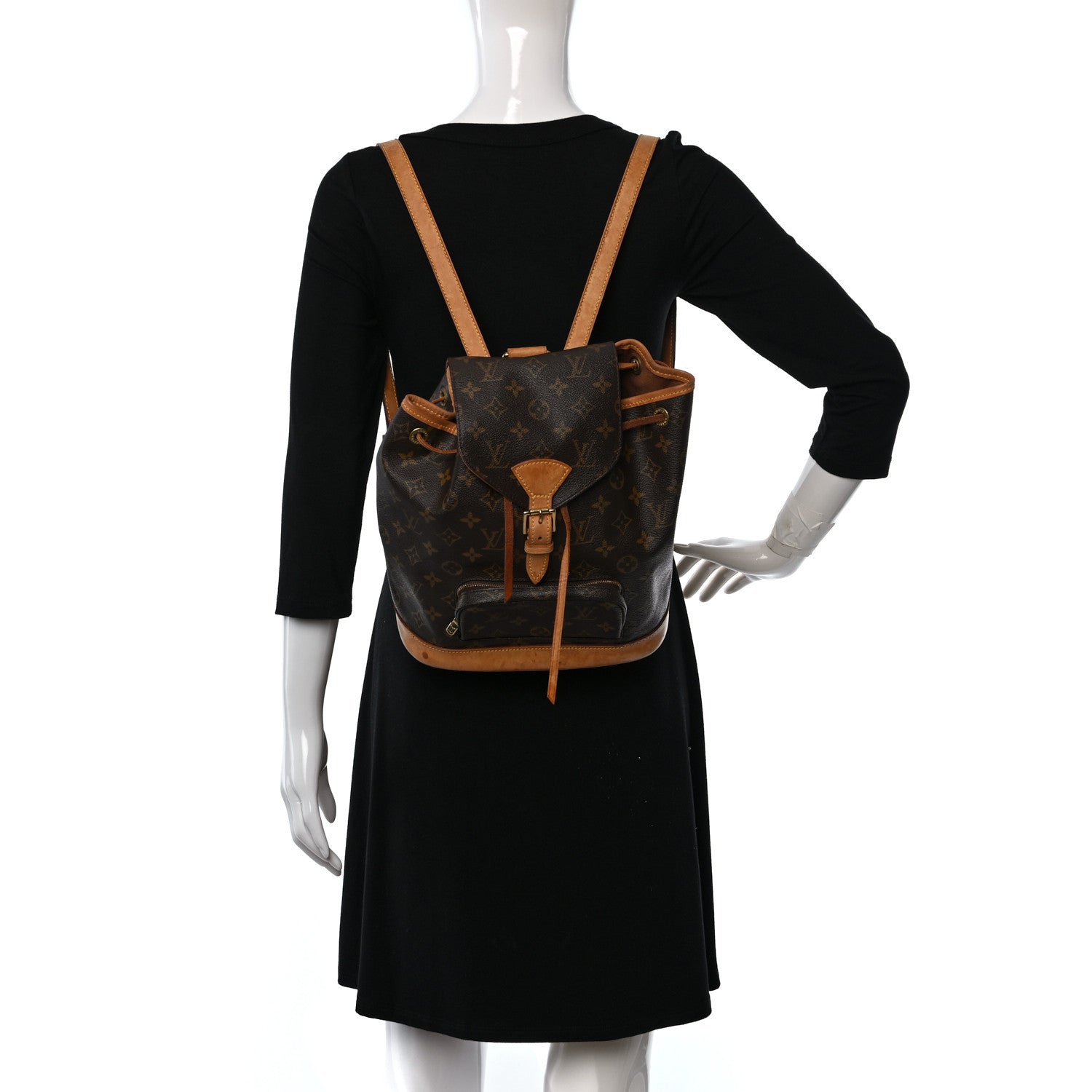 Louis Vuitton Monogram Montsouris MM Backpack 2 of 11