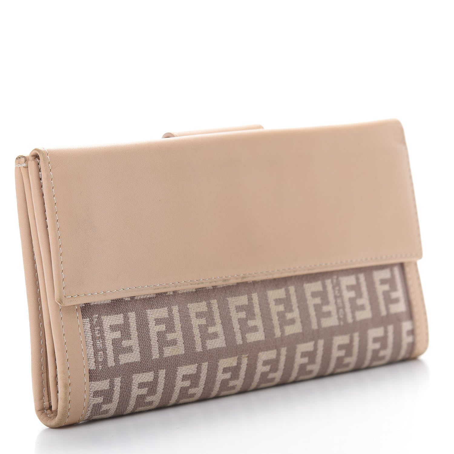 Fendi Zucchino Vitello Continental Wallet Cipria Teint Cipria 3 of 14