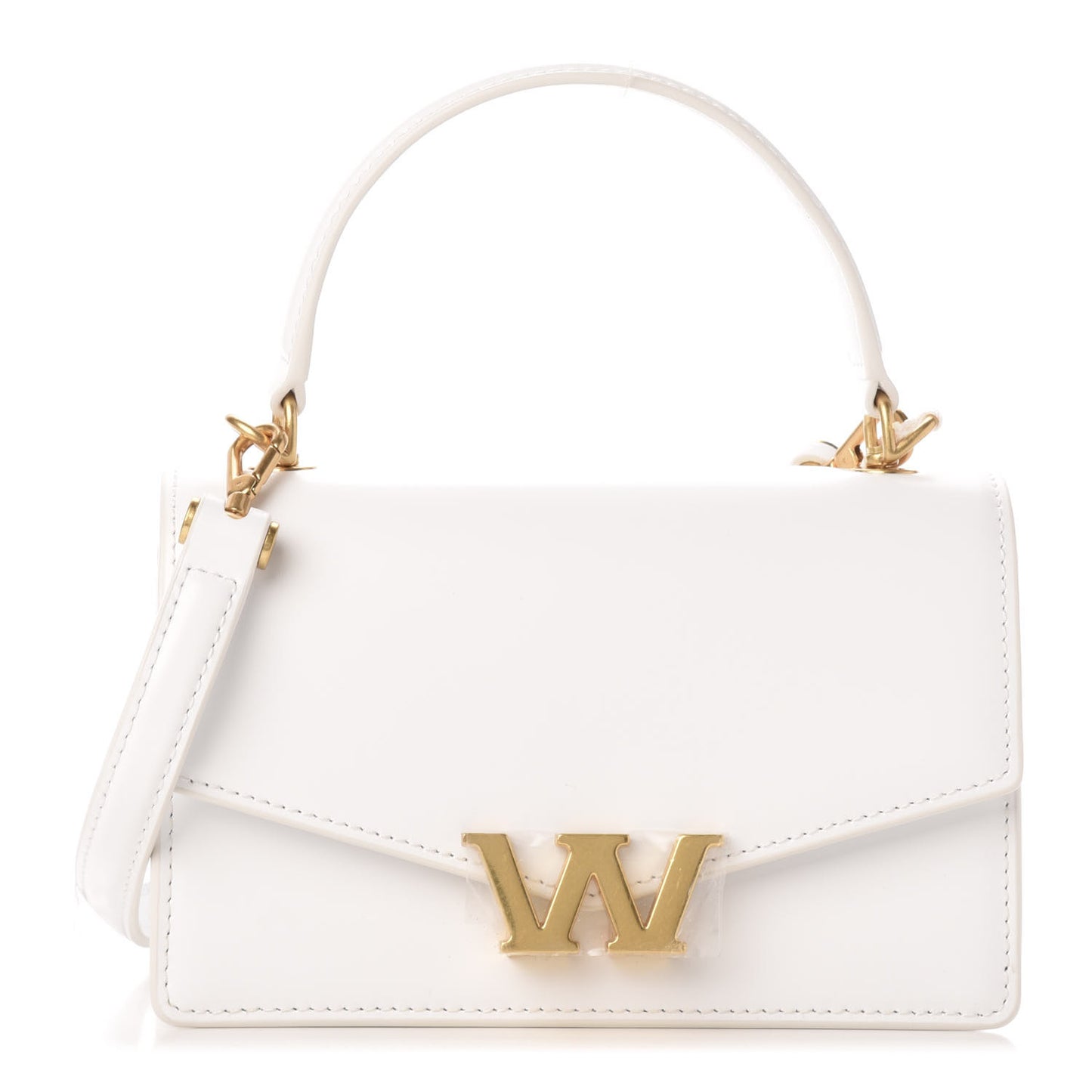 Calfskin Mini Legacy Satchel White