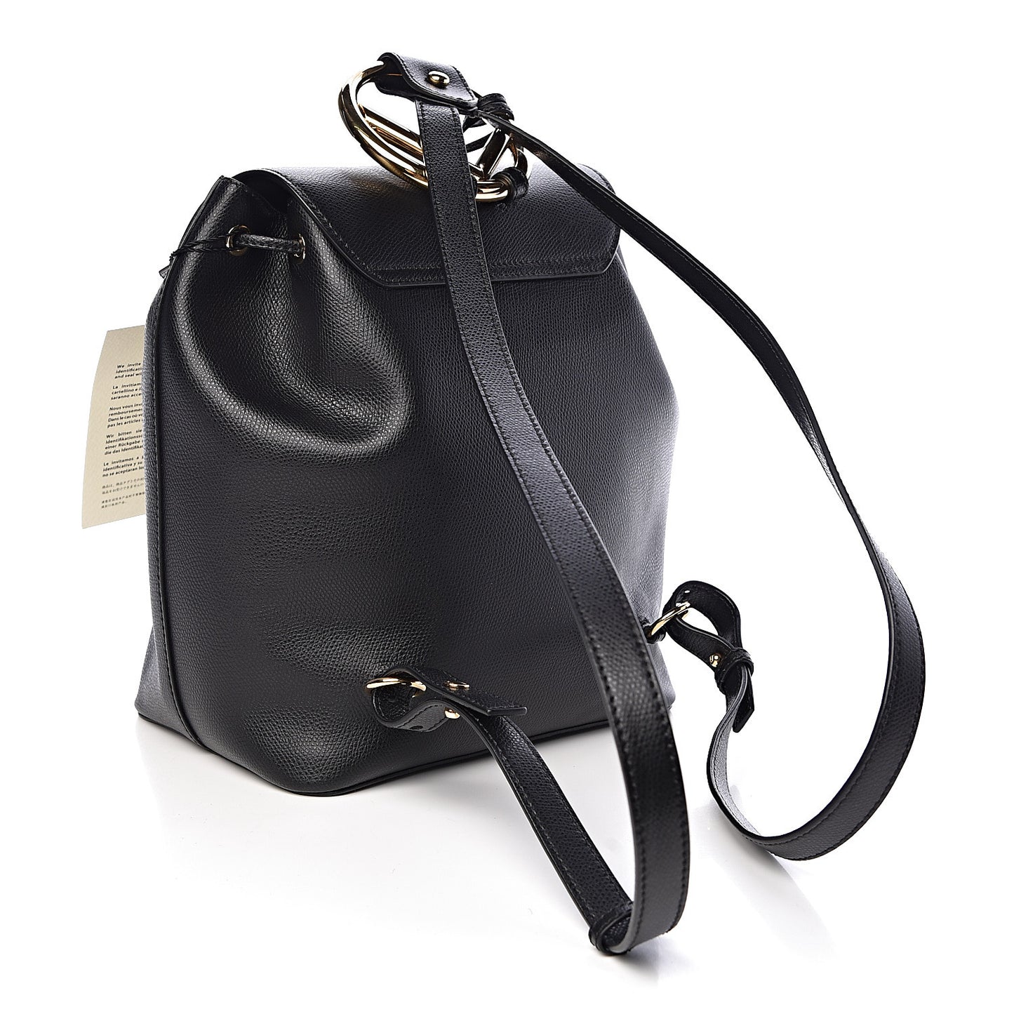 Vitello Cruise F is Fendi Drawstring Backpack Black