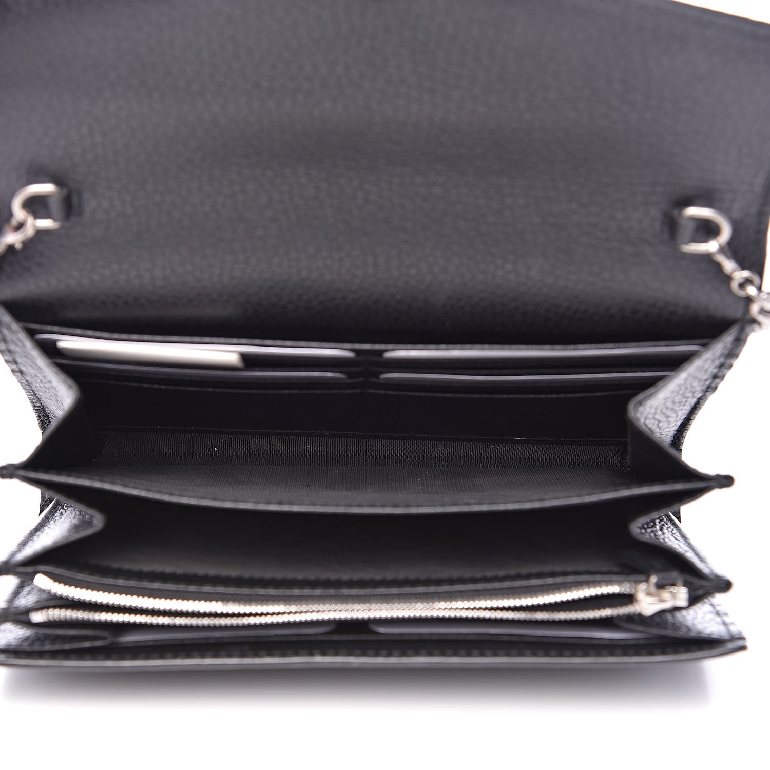Gucci Calfskin Mini Dionysus Chain Wallet Black 5 of 11