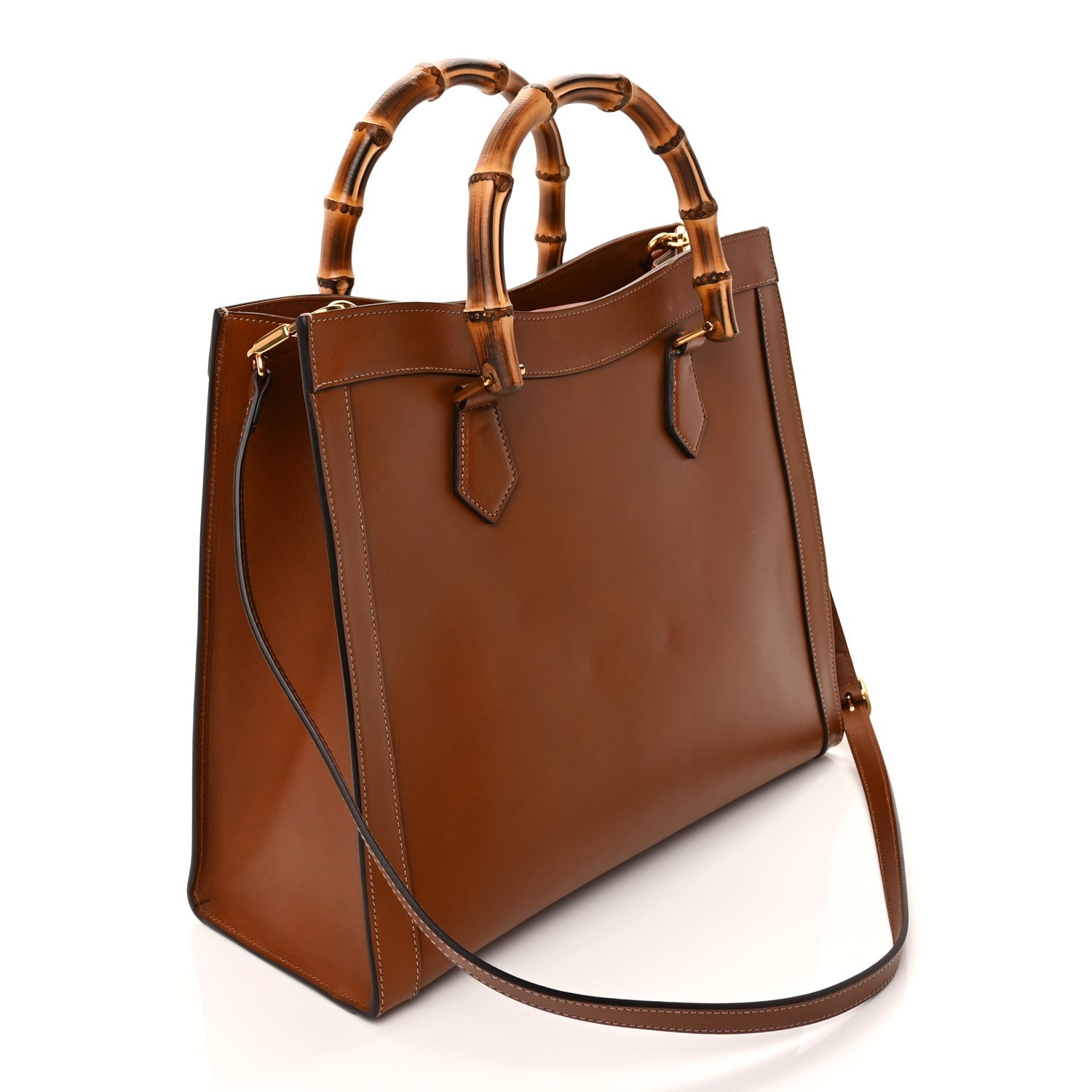 Gucci Charisma Calfskin  Embossed Medium Diana Tote Bag  Peanut Brown 2 of 8