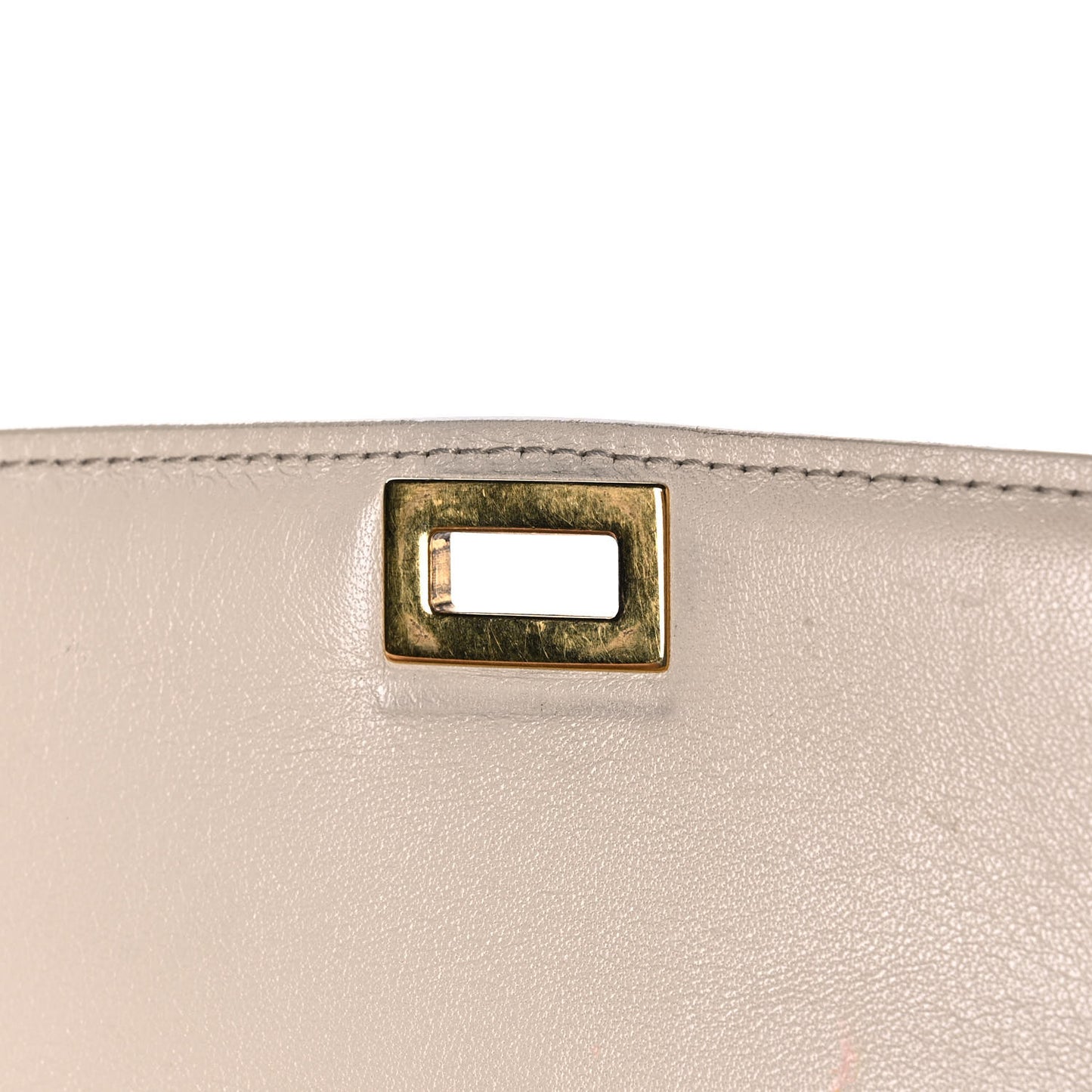 Calfskin Medium Classic Box Flap Bag Clay