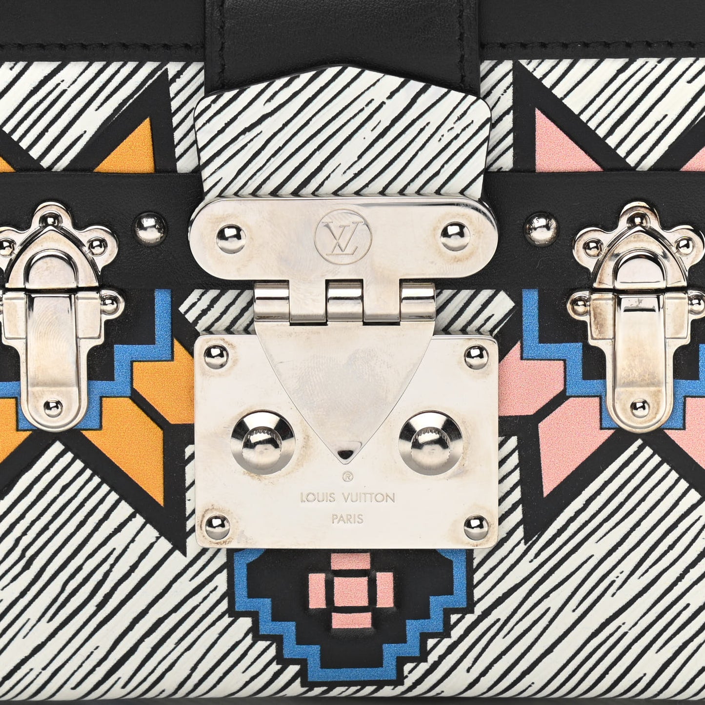 Epi Azteque Petite Malle White