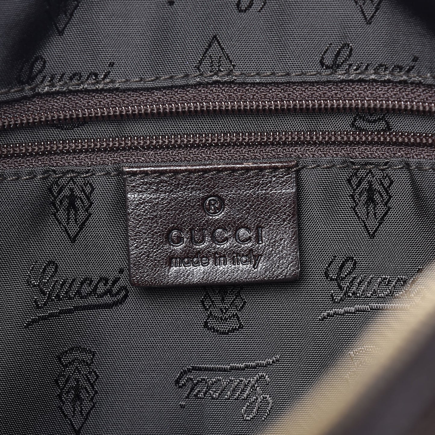 Crystal Monogram Duchessa Boston Bag Brown