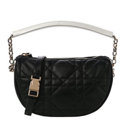 Christian Dior Lambskin Cannage Small Dior Vibe Hobo Bag Black 1 of 9