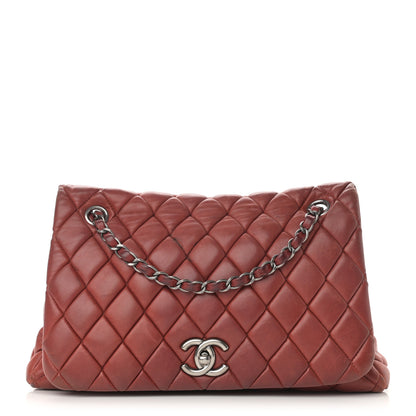 Chanel Lambskin Large New Bubble Flap Red 1 of 21