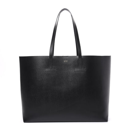Tom Ford Grained Calfskin Large T Tote Black 1 of 8