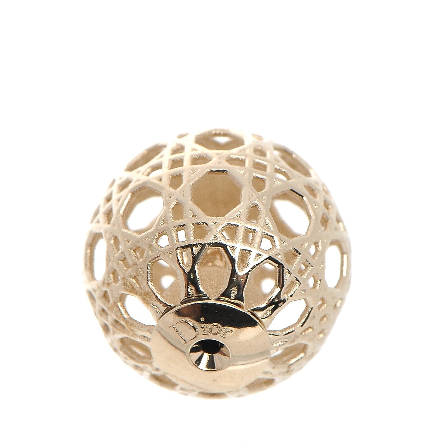 Christian Dior Cannage Mise En Dior Tribal Earrings Gold 5 of 5