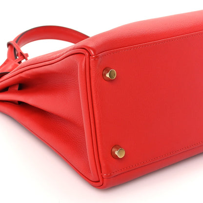 Hermes Evercolor Kelly Retourne 28  Rouge Tomate 8 of 9