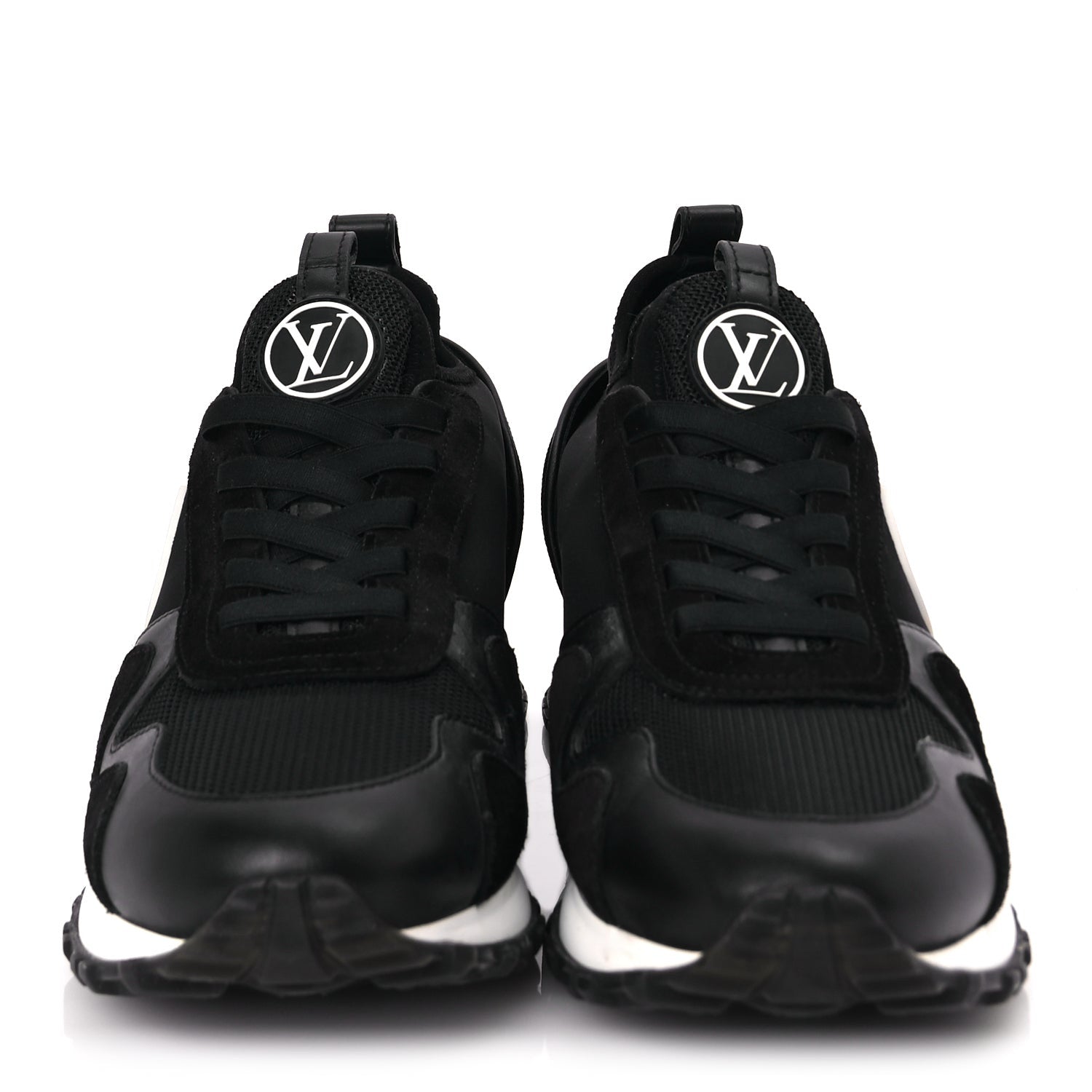 Louis Vuitton Calfskin Run Away Sneakers 38 Black 3 of 10