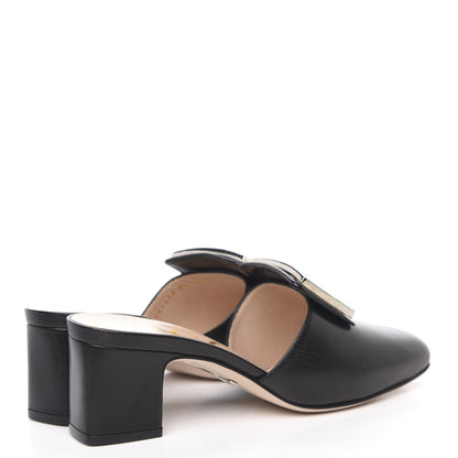 Gucci Malaga Kid Crystal Square G Madelyn Mules 36.5 Black 4 of 9