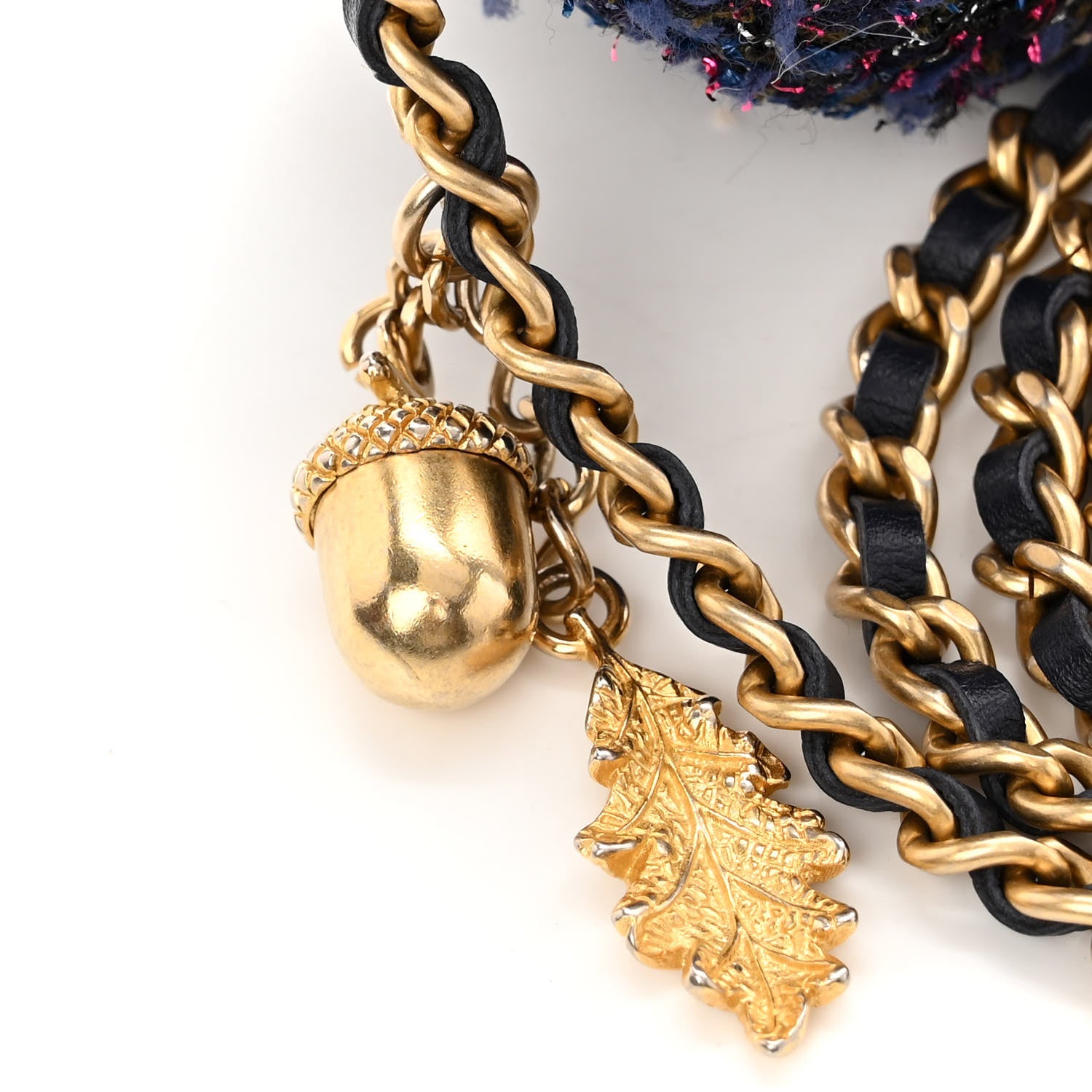 Chanel Tweed Round Clutch With Chain Multicolor 11 of 11