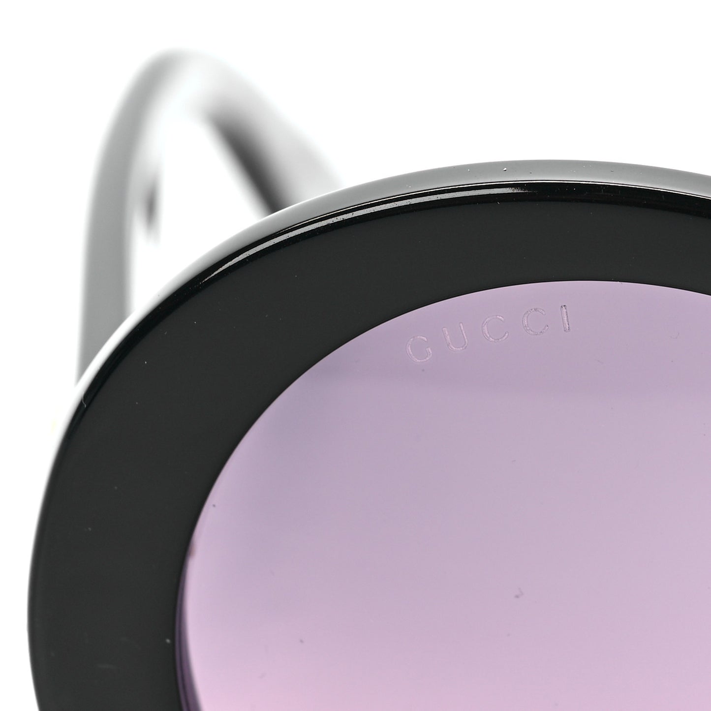 Acetate Round GG0319S Sunglasses Black Grey