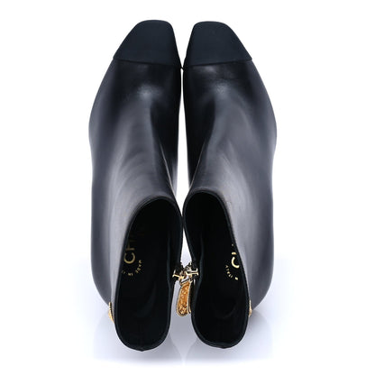 Chanel Calfskin Cap Toe Ankle Boots 37 5 of 8