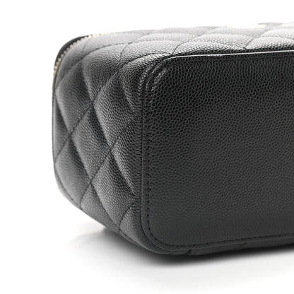 Chanel Caviar Quilted Small Vanity Case With Chain Black 8 of 9