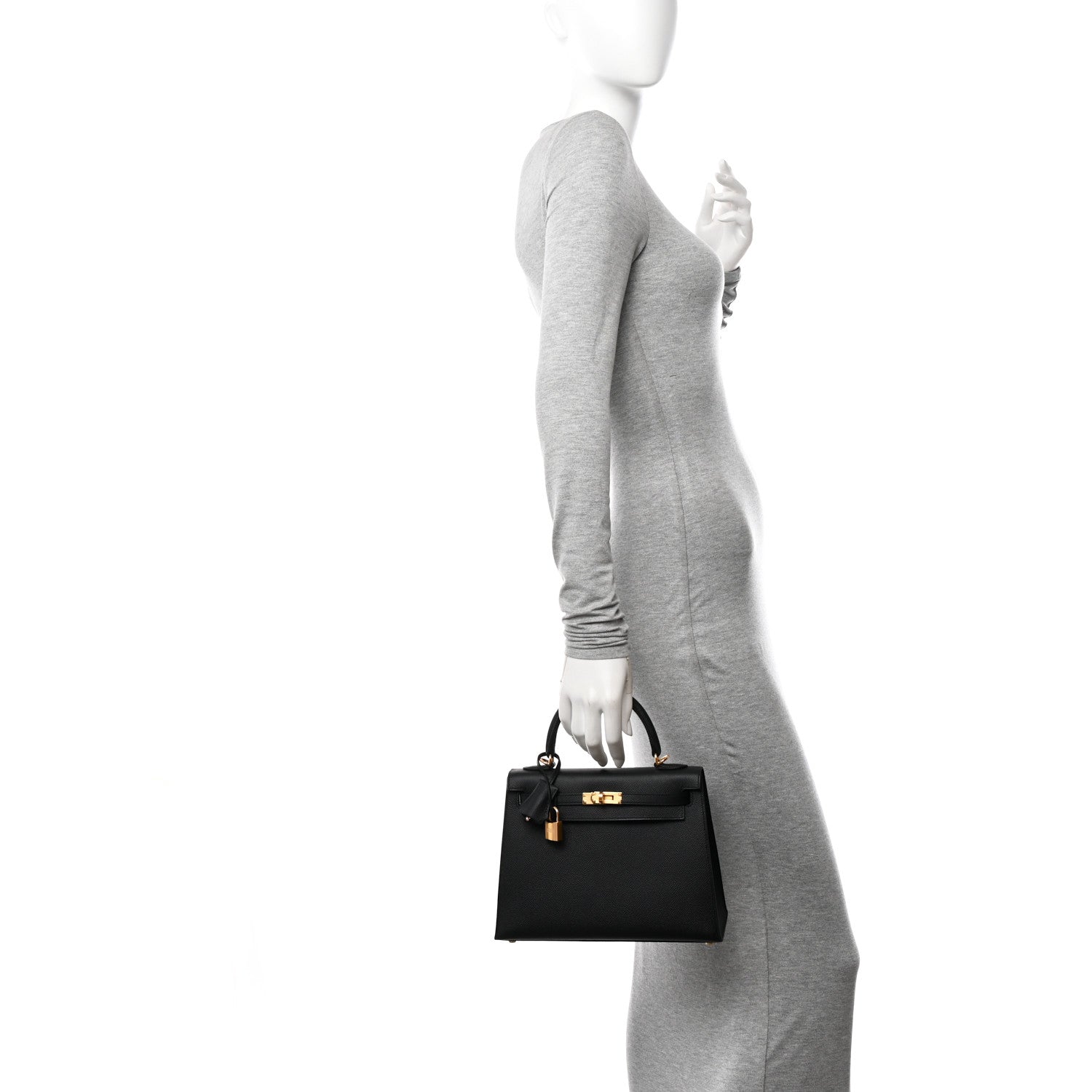 Hermes Epsom Kelly Sellier 25 Black 2 of 11