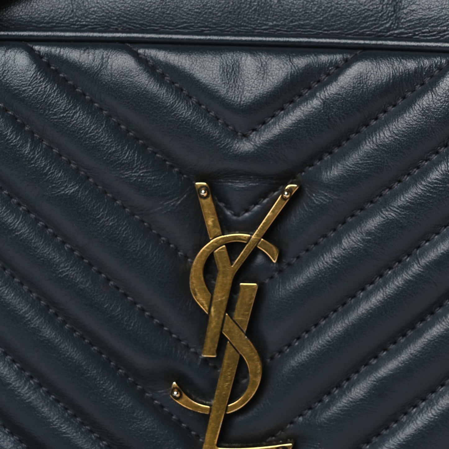Calfskin Matelasse Monogram Lou Camera Bag  Navy