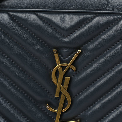 Saint Laurent Calfskin Matelasse Monogram Lou Camera Bag  Navy 6 of 8