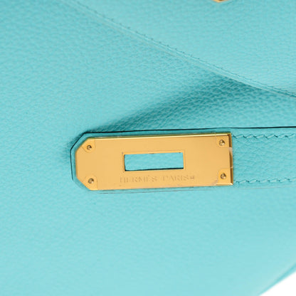Hermes Togo Kelly Retourne 32 Bleu Atoll 20 of 26