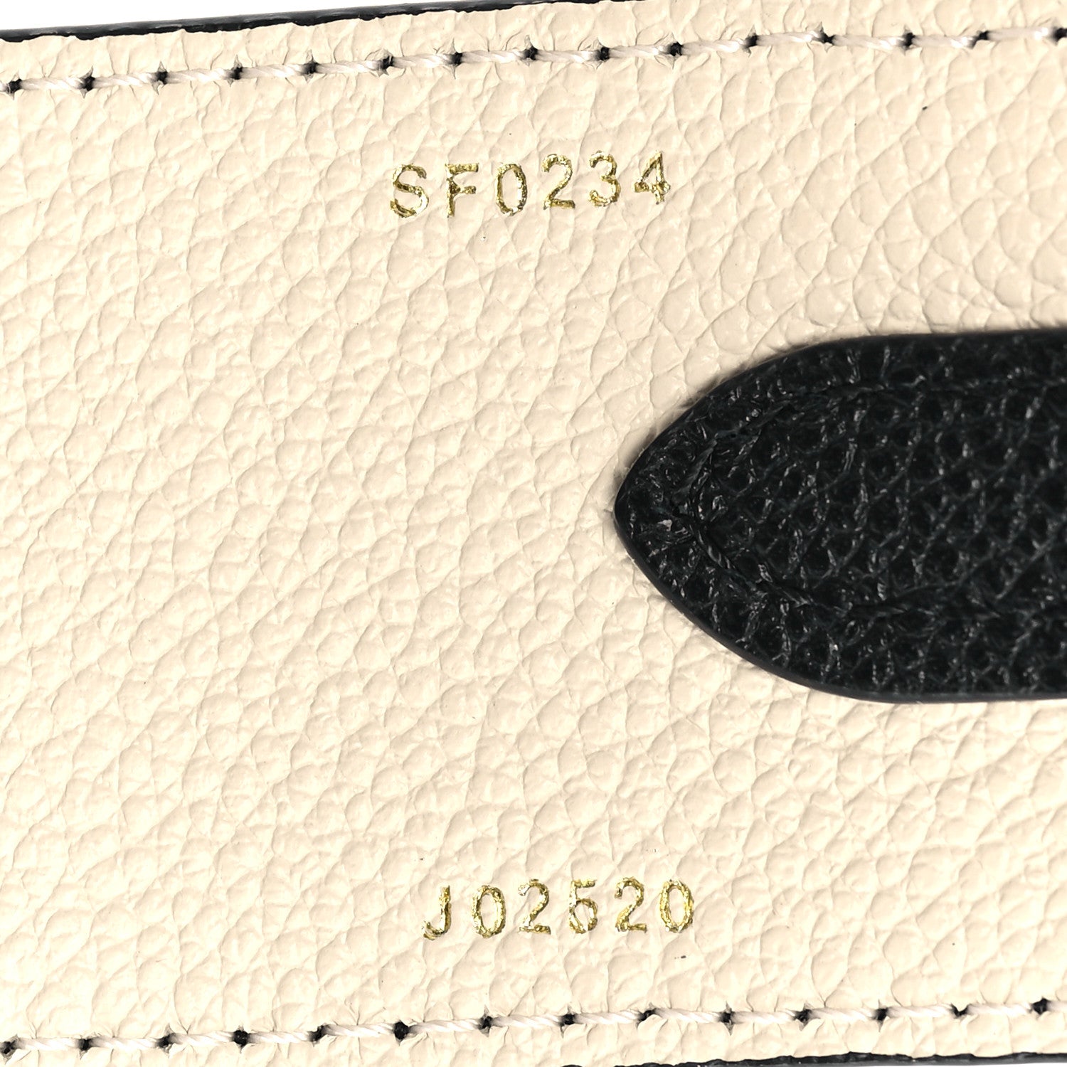 Louis Vuitton Empreinte Monogram Bandouliere Shoulder Strap Black Beige 4 of 4