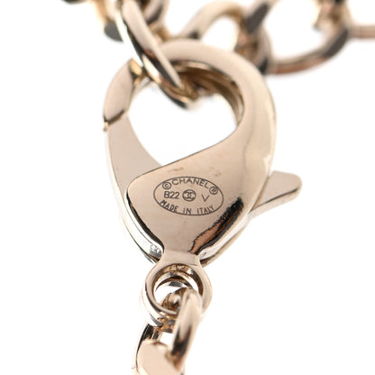 Chanel Crystal Chain CC Choker Gold Silver 5 of 6