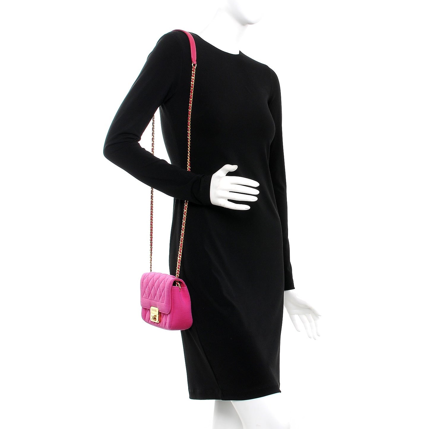 Jersey Quilted Mini Chic With Me Flap Pink