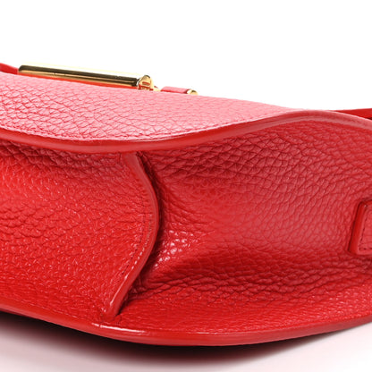 Tom Ford Calfskin Mini T Clasp Tara Crossbody Bag Ruby Red 9 of 9