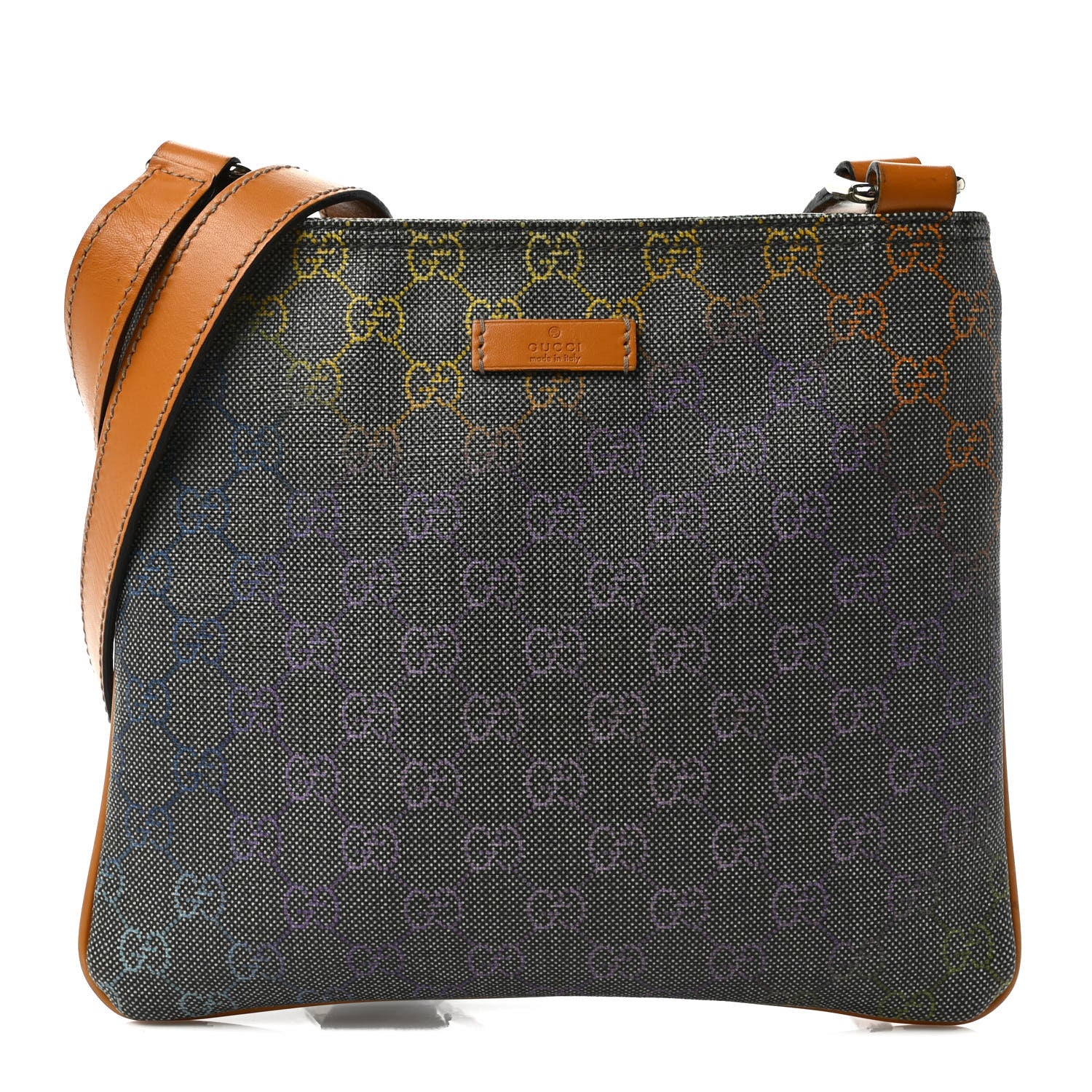 Gucci GG Supreme Monogram Small Flat Messenger Bag 1 of 11