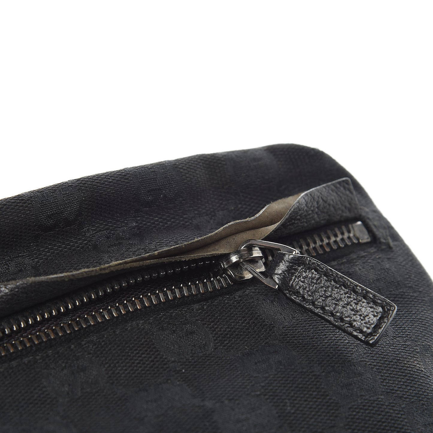GG Monogram Double Pocket Belt Bag Black