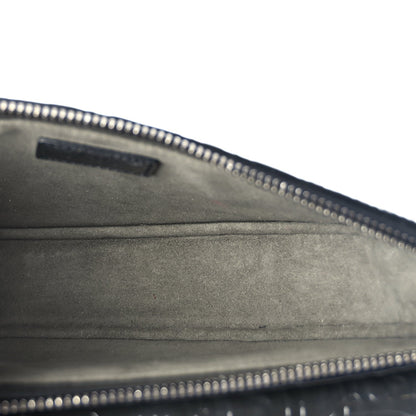 Christian Dior Patent Oblique Embossed Saddle Boxy Bag Black 4 of 8