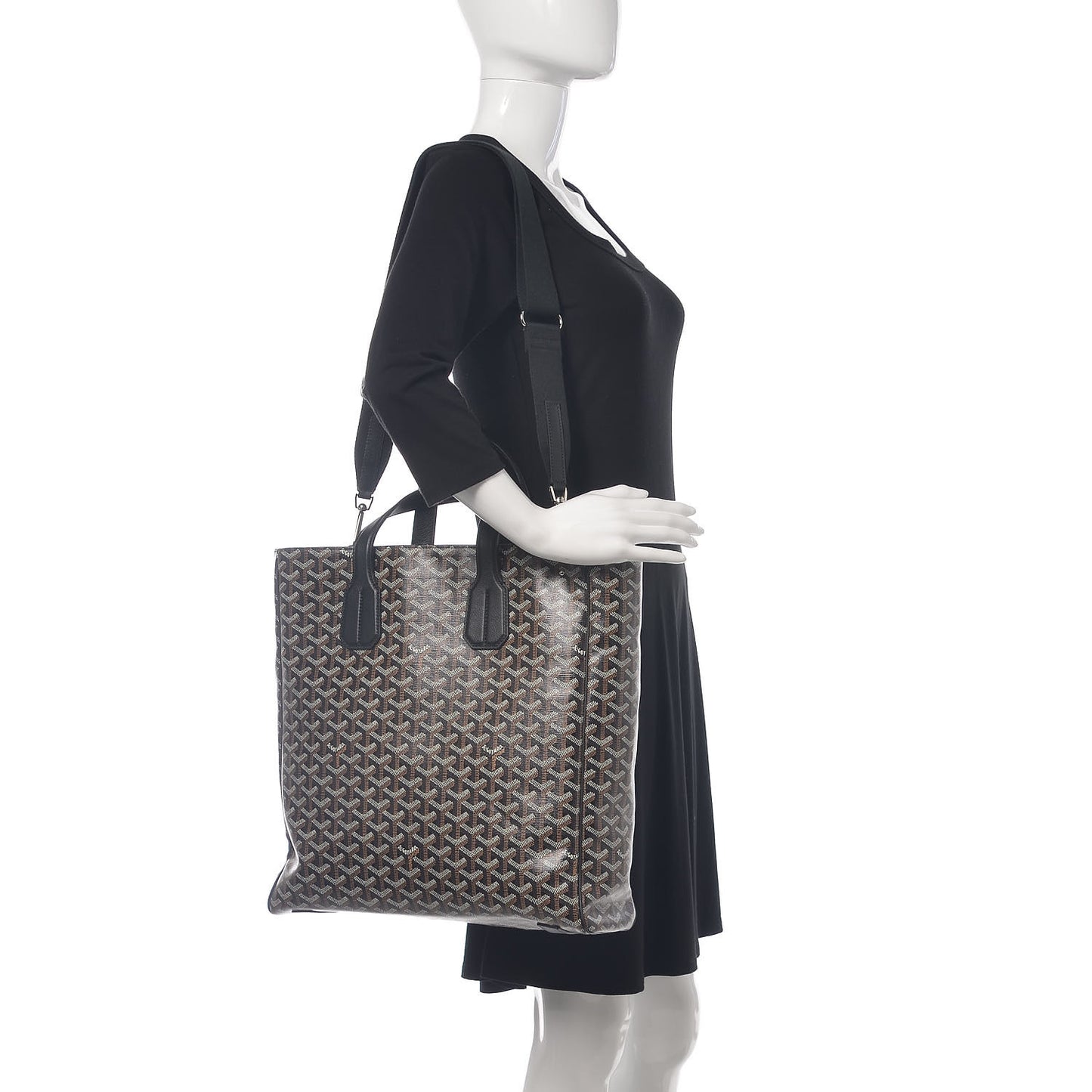 Goyardine Voltaire III Tote Black