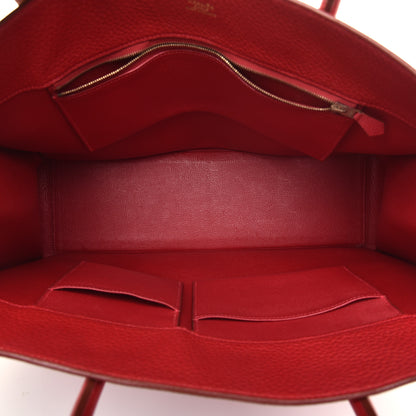 Hermes Togo White Bus 40 Rouge Casaque 5 of 9