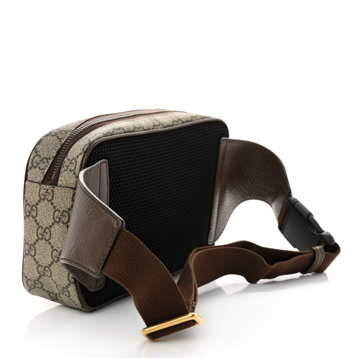 Gucci Soft GG Supreme Monogram Medium Ophidia Belt Bag Dark Brown 3 of 10