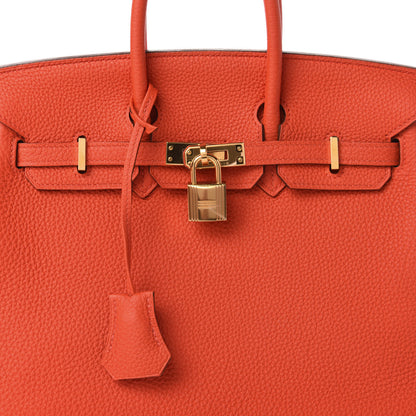 Hermes Togo Birkin 25 Capucine 10 of 11