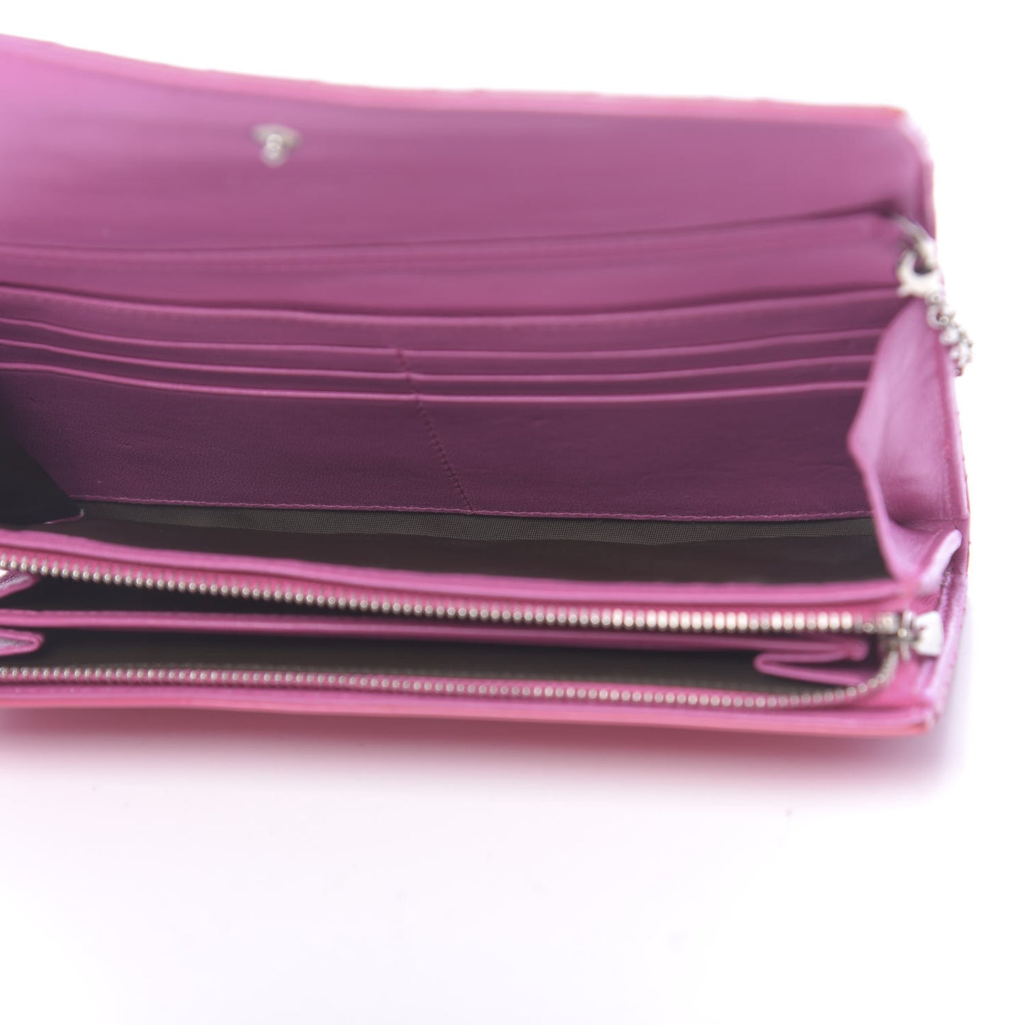 Patent Cannage Rendezvous Chain Wallet Pink