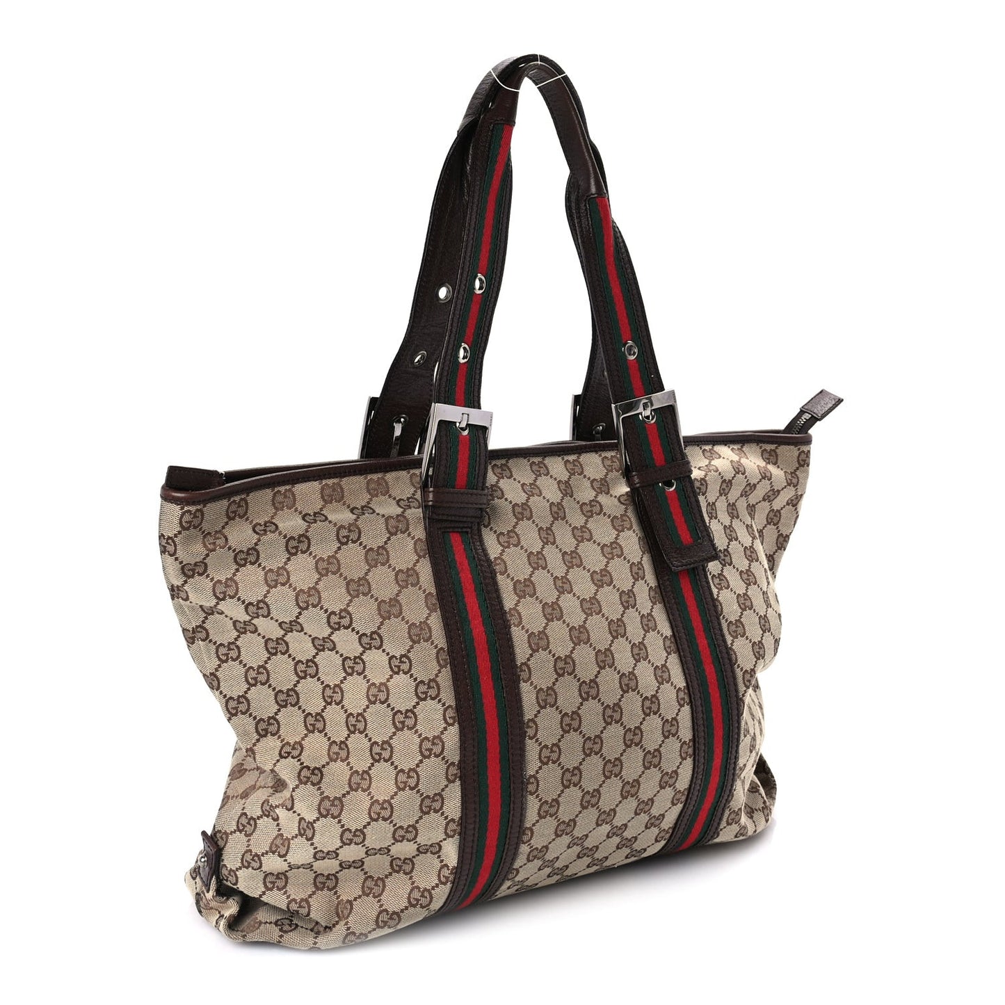 Monogram Large Web Joy Tote Brown