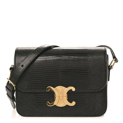 Celine Lizard Teen Triomphe Black 1 of 9