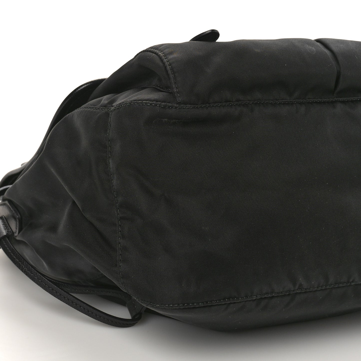 Tessuto Nylon Saffiano Messenger Bag Black
