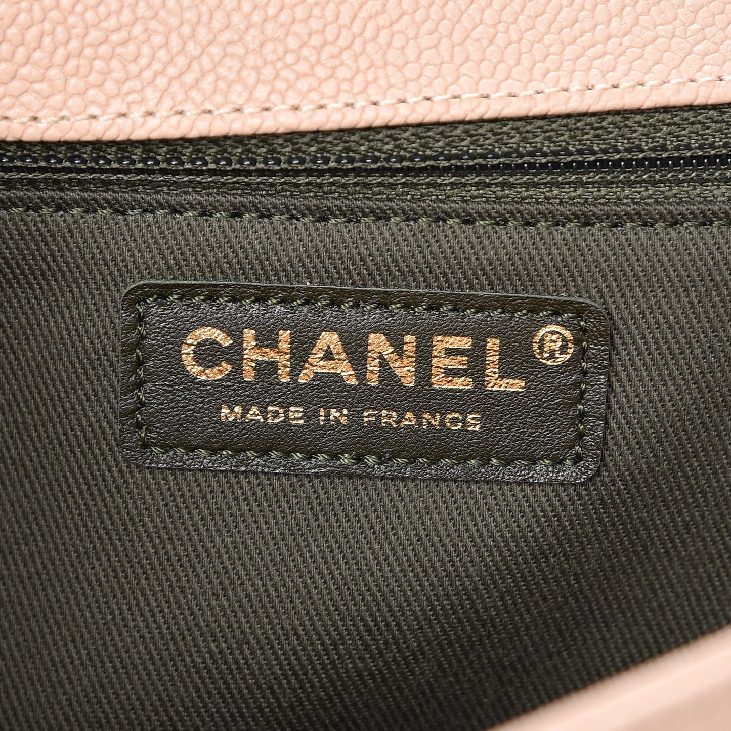 Caviar Quilted New Medium Boy Flap Beige Clair