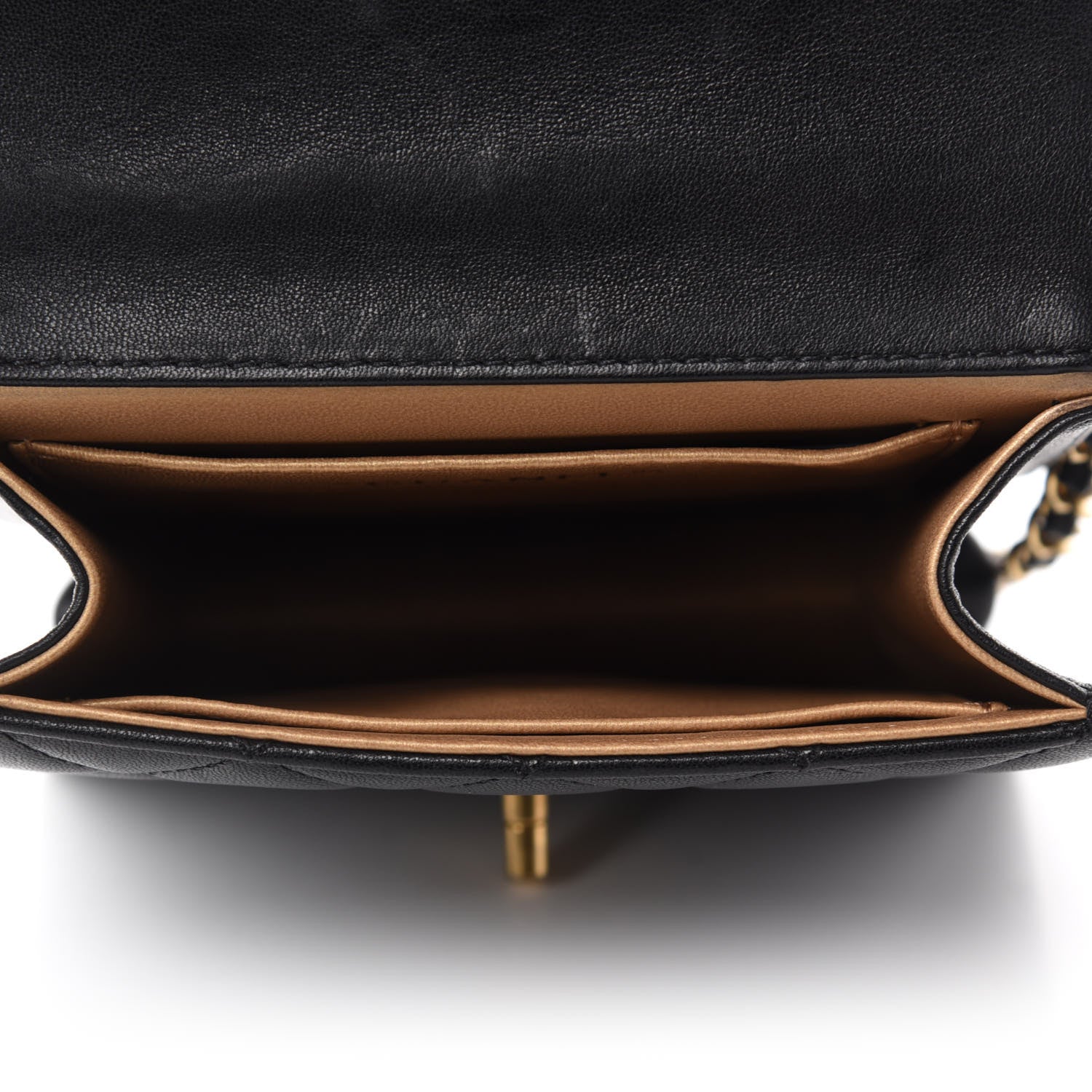 Chanel Goatskin Quilted Chic Pearls Flap Black 5 of 12