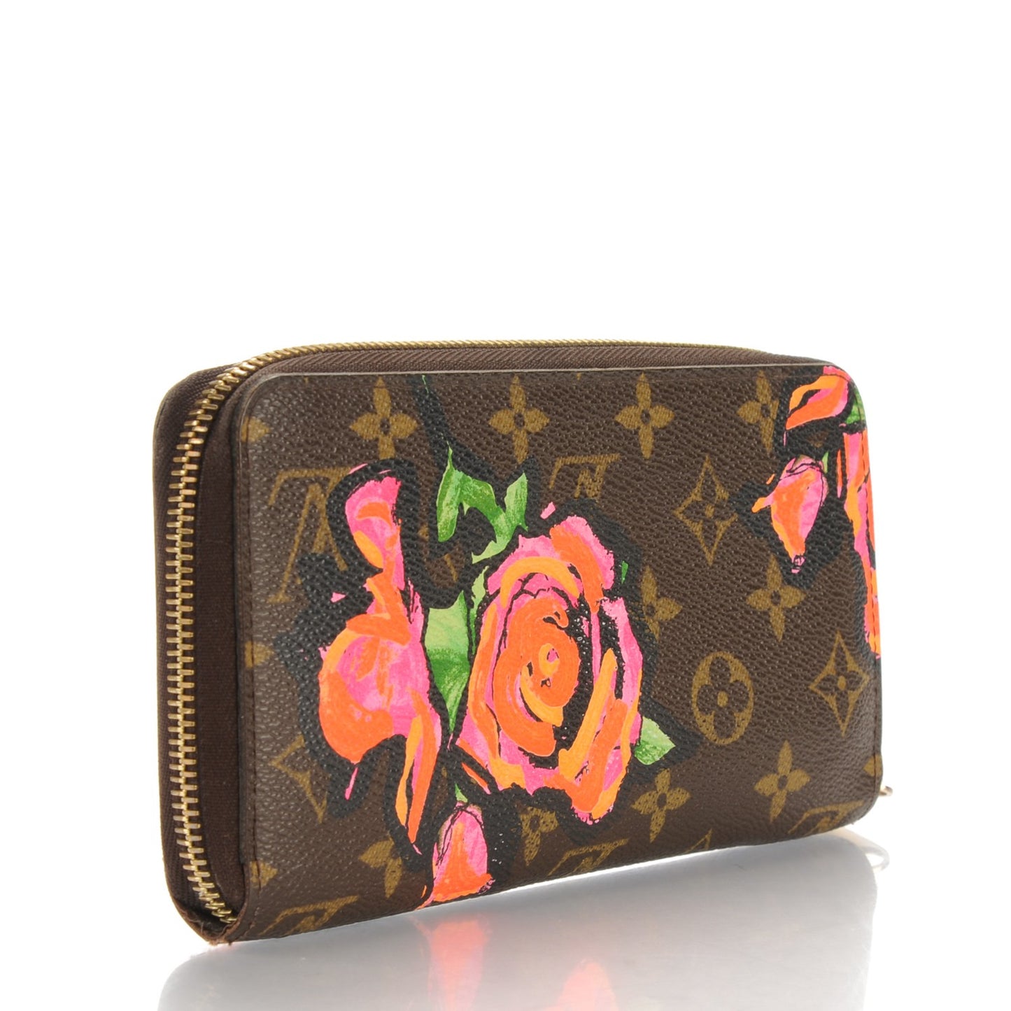 Monogram Roses Zippy Wallet