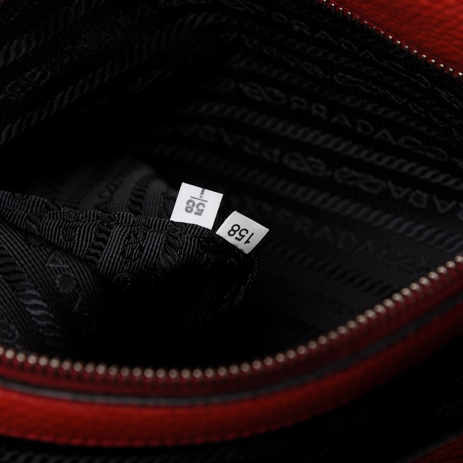 Prada Vitello Daino Tote Rosso 9 of 10