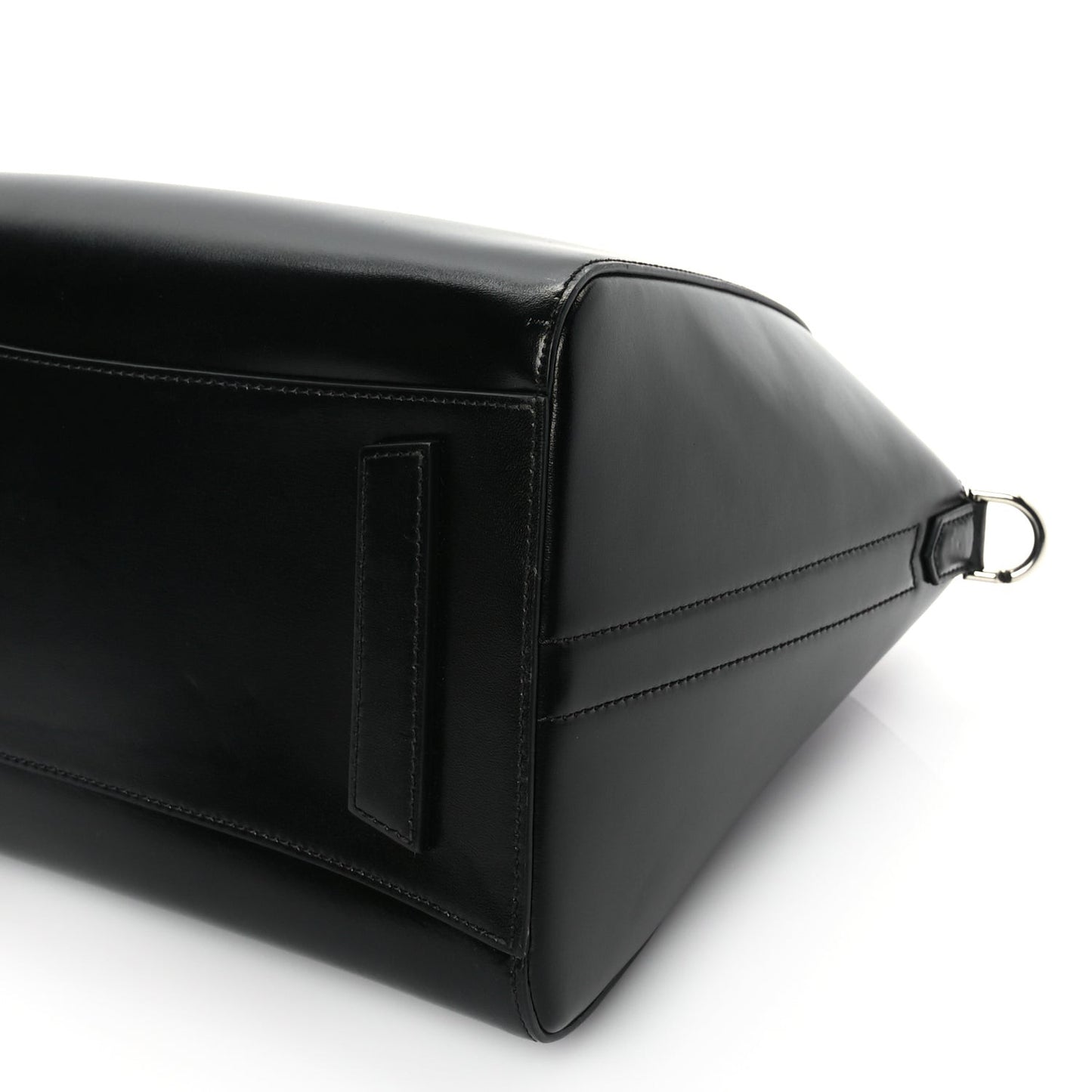 Shiny Lord Calfskin Large Antigona Black