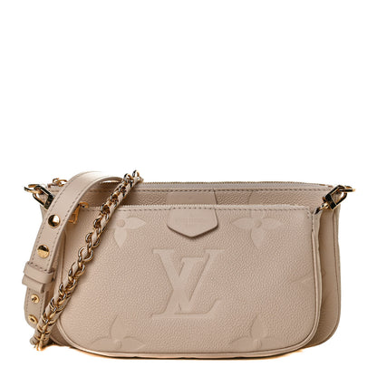 Louis Vuitton Empreinte Monogram Giant Multi Pochette Accessories Cream 1 of 12