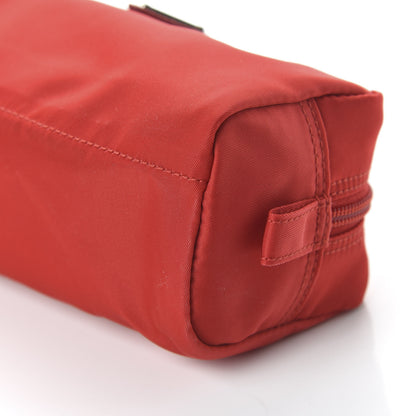 Prada Tessuto Nylon Vela Cosmetic Pouch Rosso 7 of 9