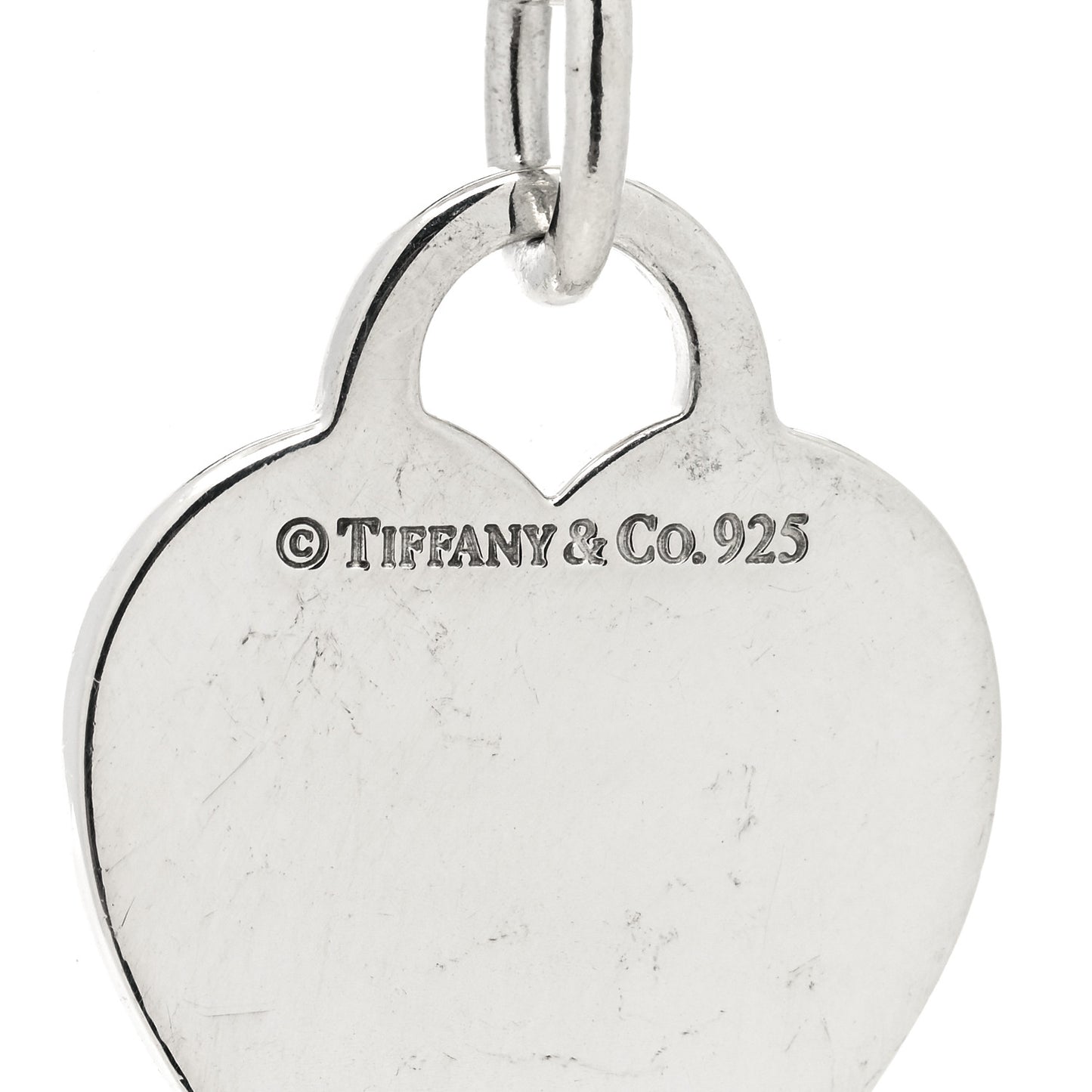 Sterling Silver Heart Tag Toggle Necklace
